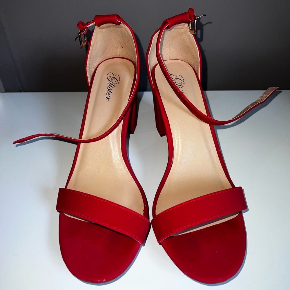 Glister red hot heels